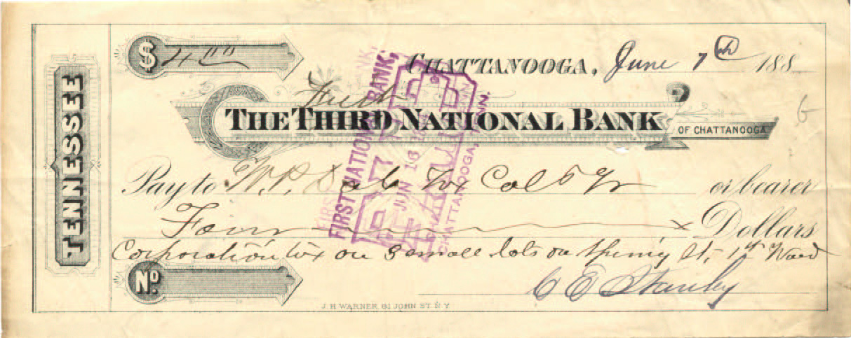 1st National Bank X out Third NB 6-7-1884